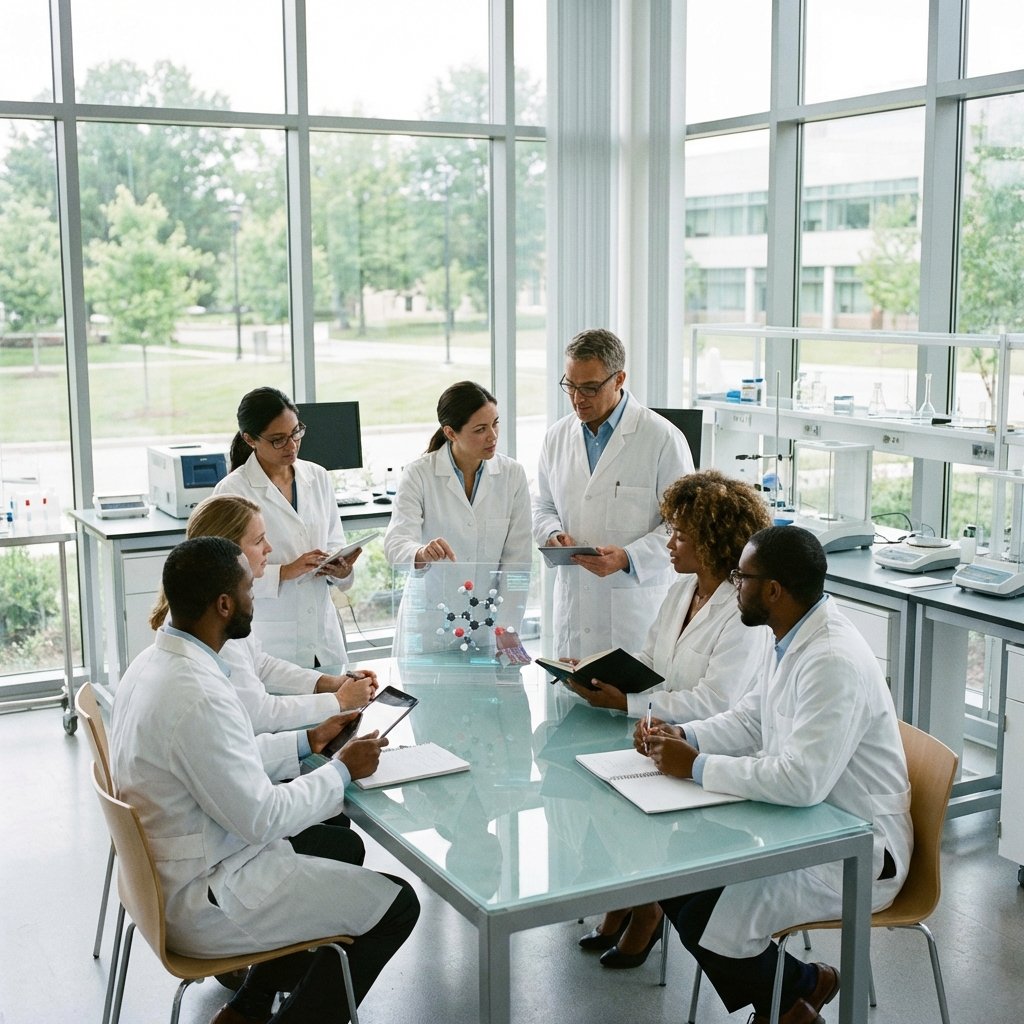 Pharma Team in Lab